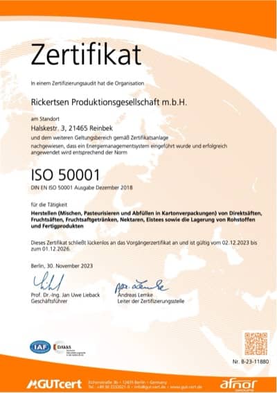 ISO 50001 DE 2023 2026